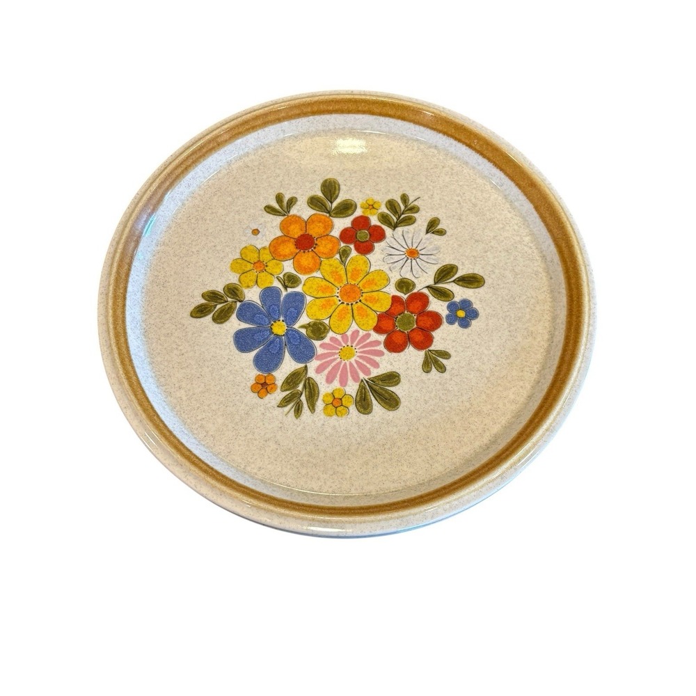 Lot of 2 Mikasa Stone Manor Floribunda Stoneware 10 7/8" Dinner Plates F5813 - Picture 3 of 5